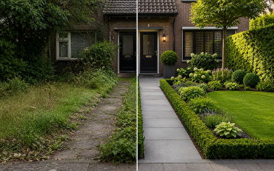 Van verwaarloosde tuin naar een sterke eerste indruk